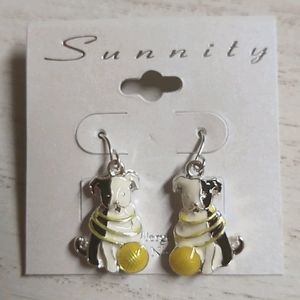 😻 3 For $15 Dog Dangle Earrings NWT Cute!